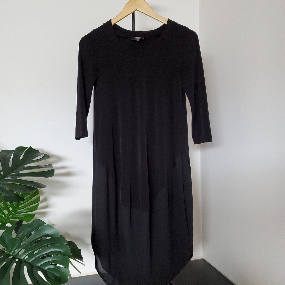 Long Black Tunic Top